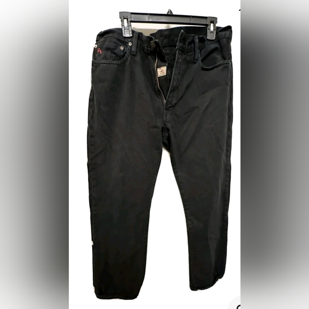 Polo Ralph Lauren Black Denim Jeans 38 x 32 Classic